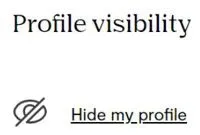 POF profile visibility control