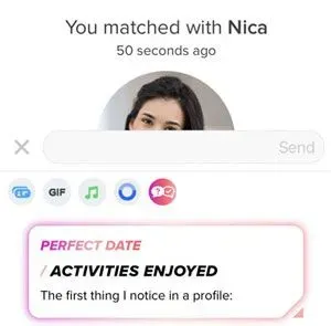 Perfect Date vibe example