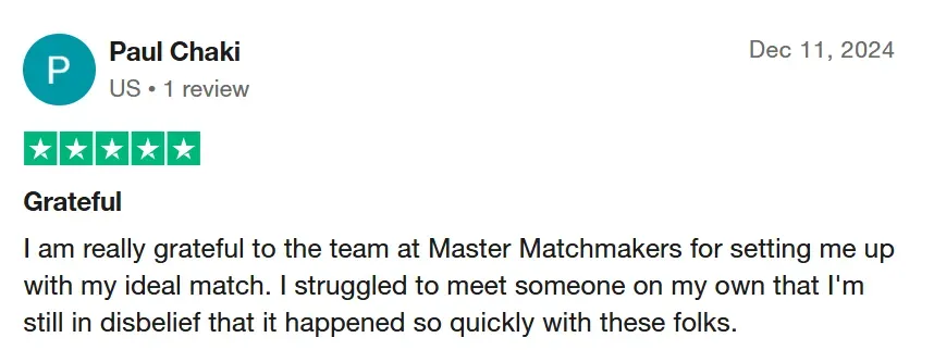 Master Matchmakers review