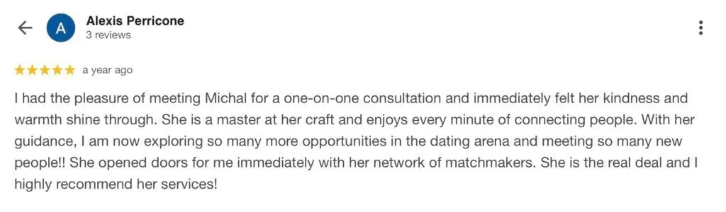 Michal matches review