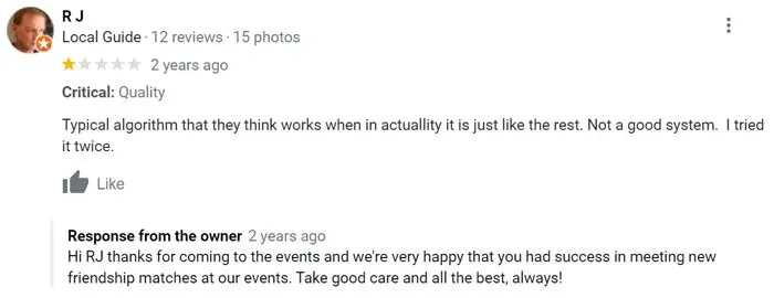 1-star Denver's Cupid Google review