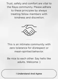 Raya member guidelines