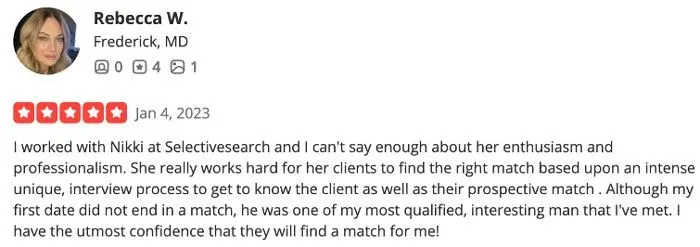5-star Selective Search review on Yelp