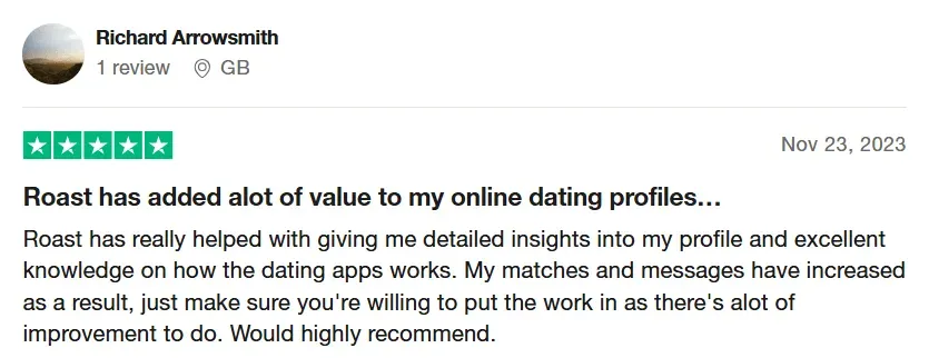 Roast Dating Review Trustpilot