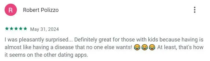 5-star Google Play review for Stir