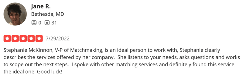 Select Date Society Review on Yelp