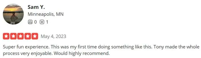 5-star Yelp review for Denver's Cupid