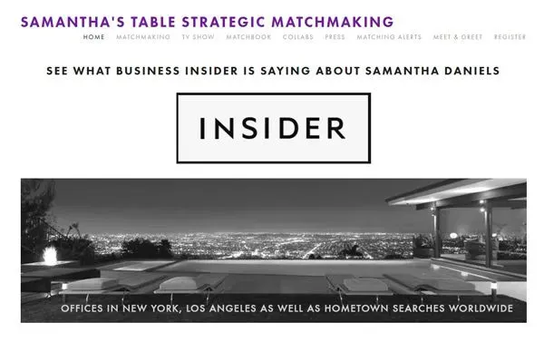 Samantha's Table offers luxury matchmaking for NYC singles