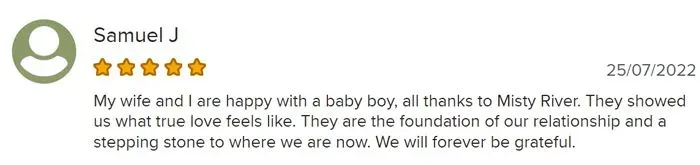 5-star BBB review for Misty River Introductions