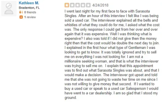 Sarasota Singles yelp