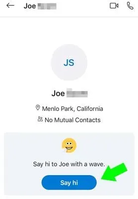 how to say hi on Skype