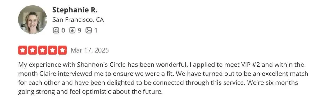 Shannon's Circle review San Francisco matchmaker