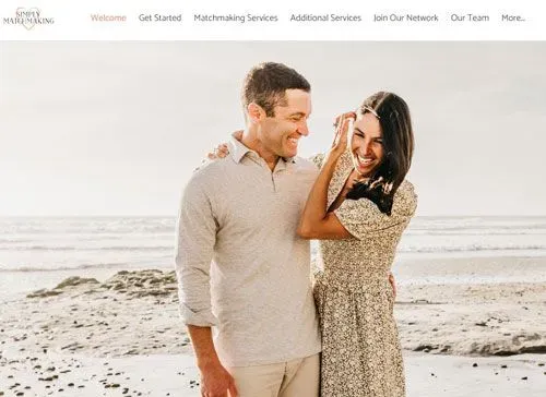 Simply Matchmaking website homepage