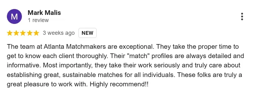 Single atlanta matchmakers review