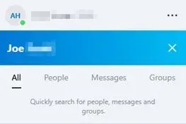 Skype search