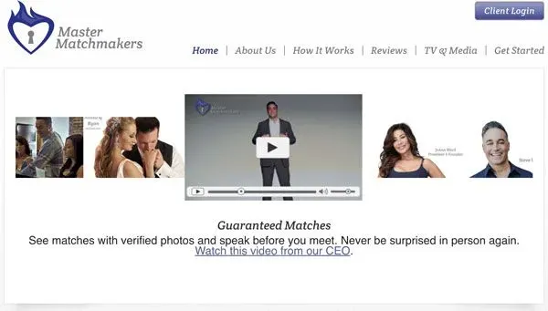 Master Matchmakers process page