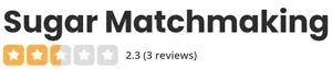 Sugar Matchmaking 2.3-star rating on Yelp