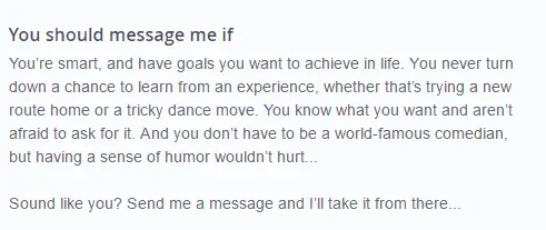 you should message me if example