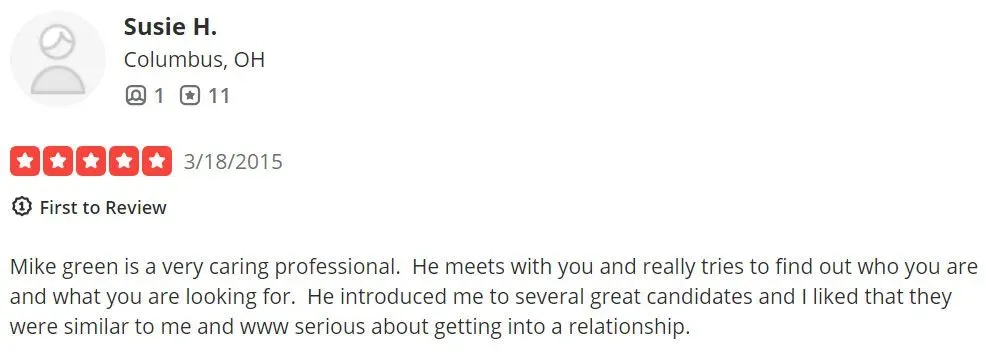 Lunch Date Cleveland 5-star Yelp review