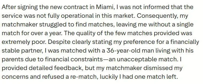 Snippet of a Three Day Rule Trustpilot review