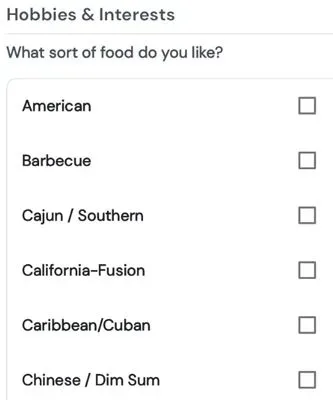 ThaiCupid dropdown menu example
