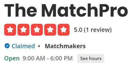 The MatchPro 5-star Yelp rating