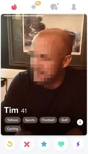 Tinder Passions example on a profile