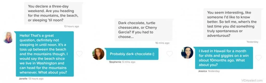 Tinder conversation starters