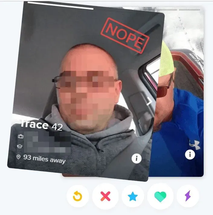 Nope on Tinder