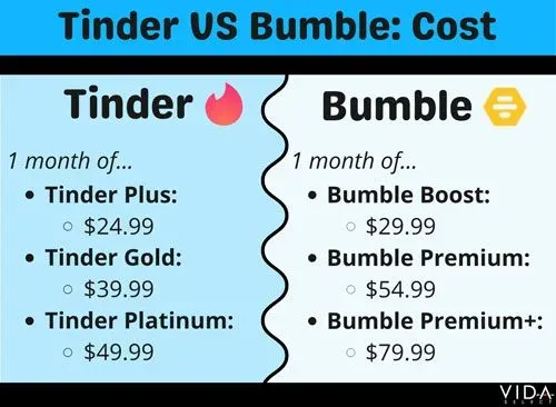 Tinder vs Bumble Cost 2024