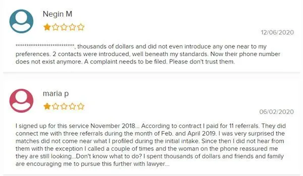 Toronto matchmakers BBB reviews