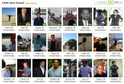 Travelgirls profile search results