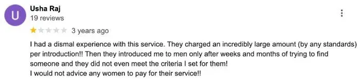 1-star Selective Search review on Google