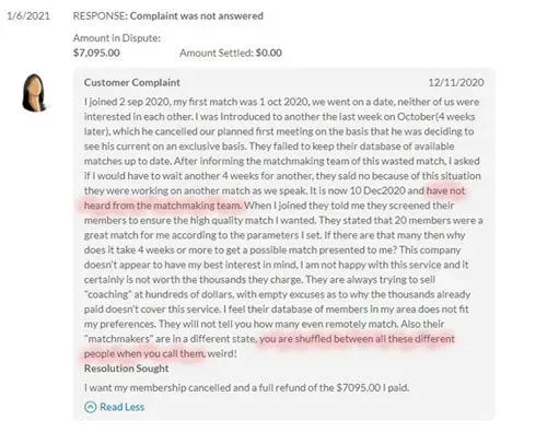 Example of a Utah matchmaker review