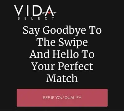 VIDA Select matchmaking homepage