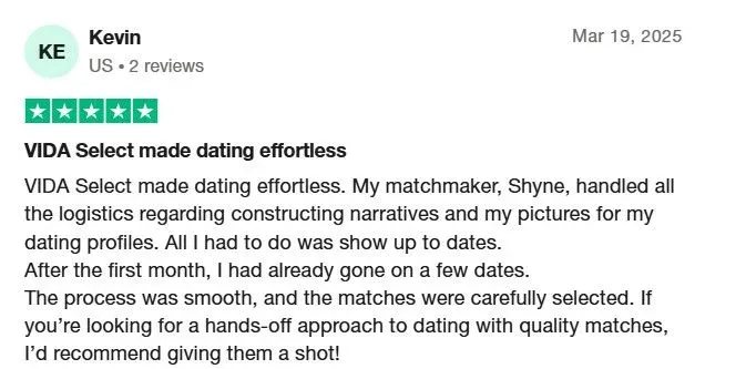 VIDA review San Francisco matchmaker