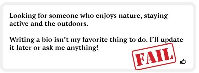 example of a bad eHarmony prompt answer