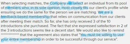 BBB review response