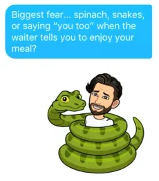 bitmoji tinder message