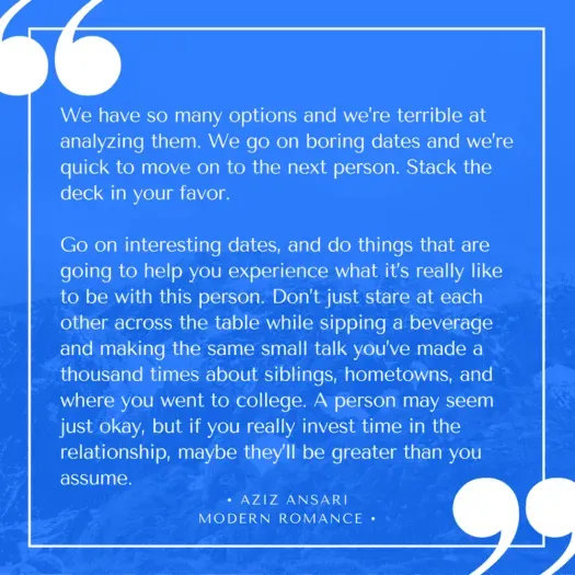 modern romance dating advice