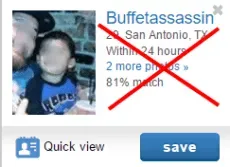 bad online dating username example