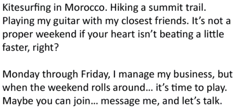 bumble profile example