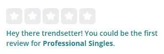 Yelp reviews trendsetter notification indicating a service with no reviews yet