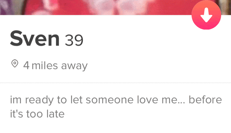 Tinder bio mistake