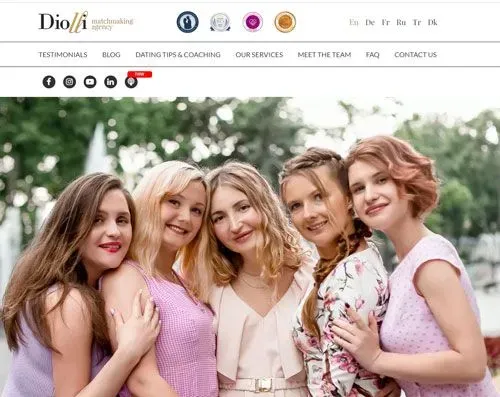 Diolli.com offers to match Western men with Ukrainian women