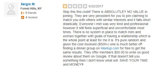 eight at eight dinner club NYC reviews