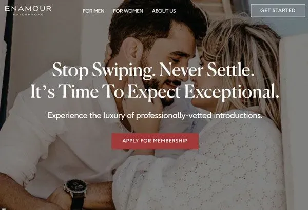 Enamour, a luxury dating agency for elite singles