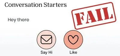 "Hey there" is a terrible conversation starter on POF