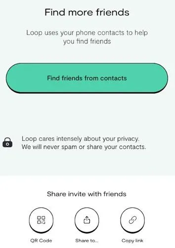 Find more friends on Loop