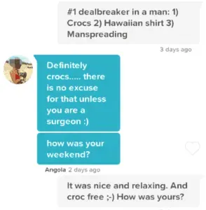 good Tinder conversation starter